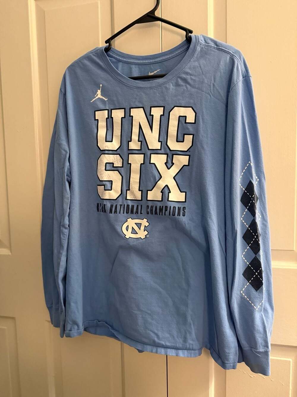 Nike Jordan Brand North Carolina Tar Heels UNC Six NCAA National Champions Long